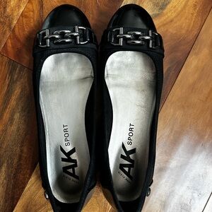 Black Women's Ballet Slippers Anne Klein Sport